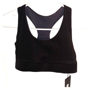 Brand New K Deer black reversible sports bra